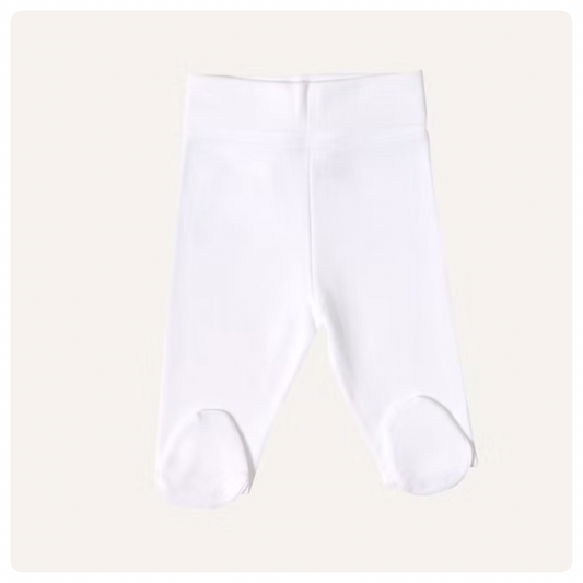Pelele algodón pima blanco pretina ancha