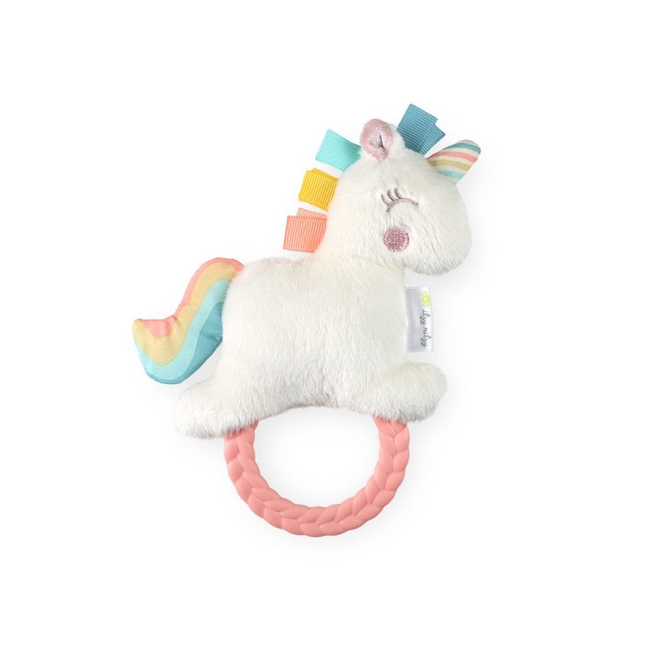 Sonajero de peluche con agarre Itzy Ritzy Pal unicornio