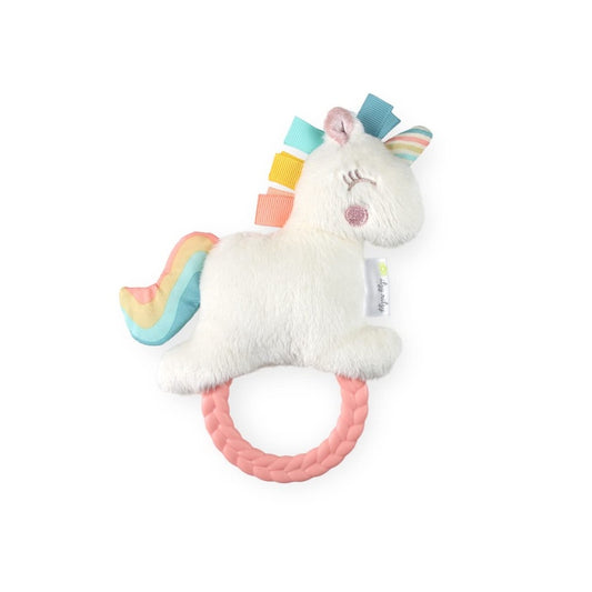 Sonajero de peluche con agarre Itzy Ritzy Pal unicornio