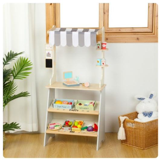 Tienda mercado con accesorios