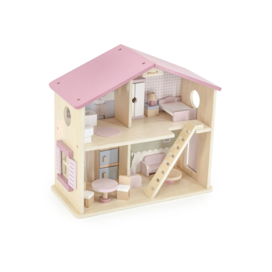 Casita de muñecas de madera