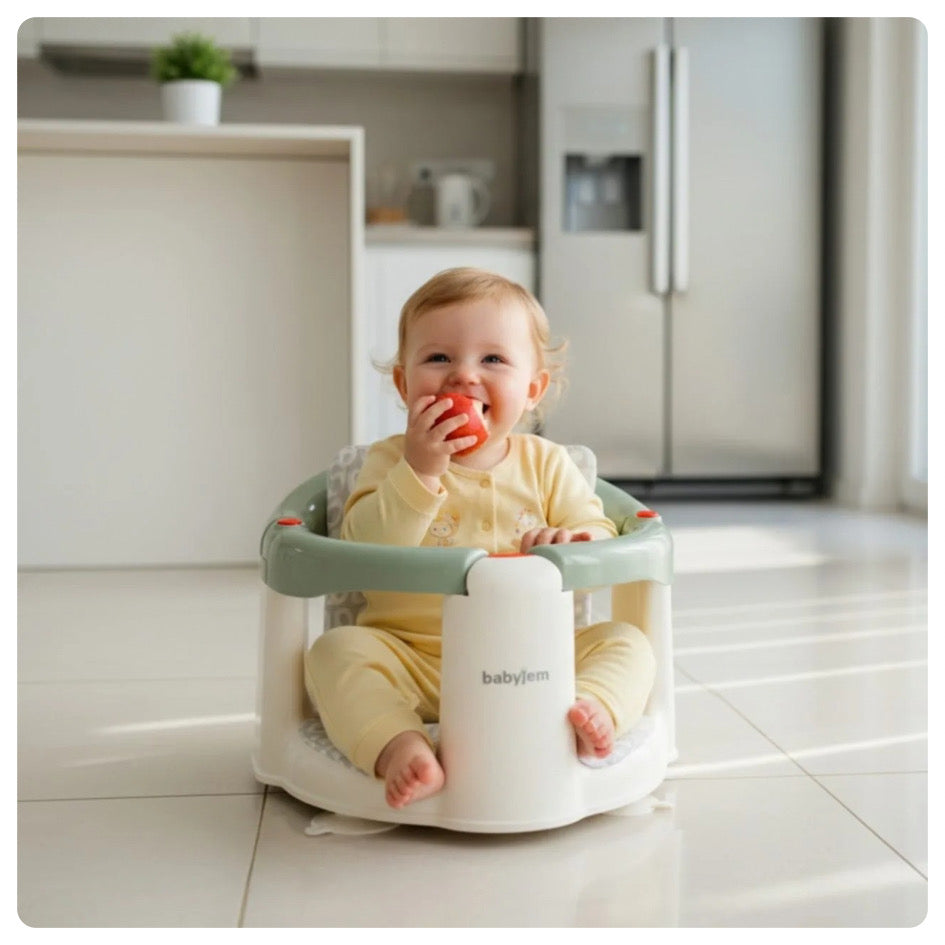 Silla antideslizante para bebés verde