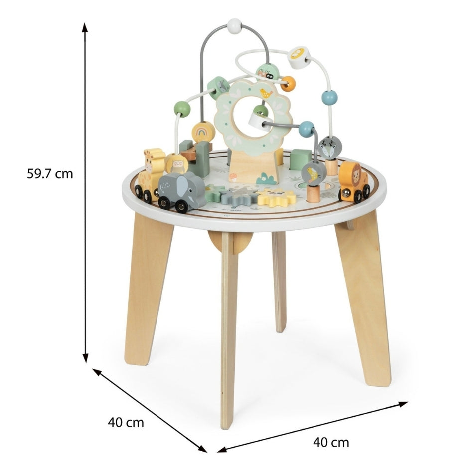 Mesa de actividades de madera