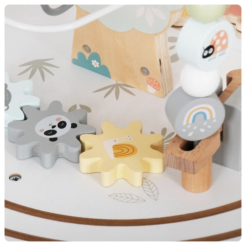 Mesa de actividades de madera