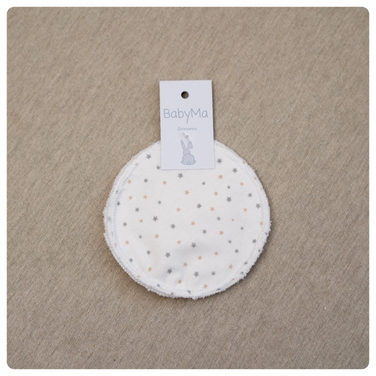 Set 2 protectores mamarios reutilizables estrellitas