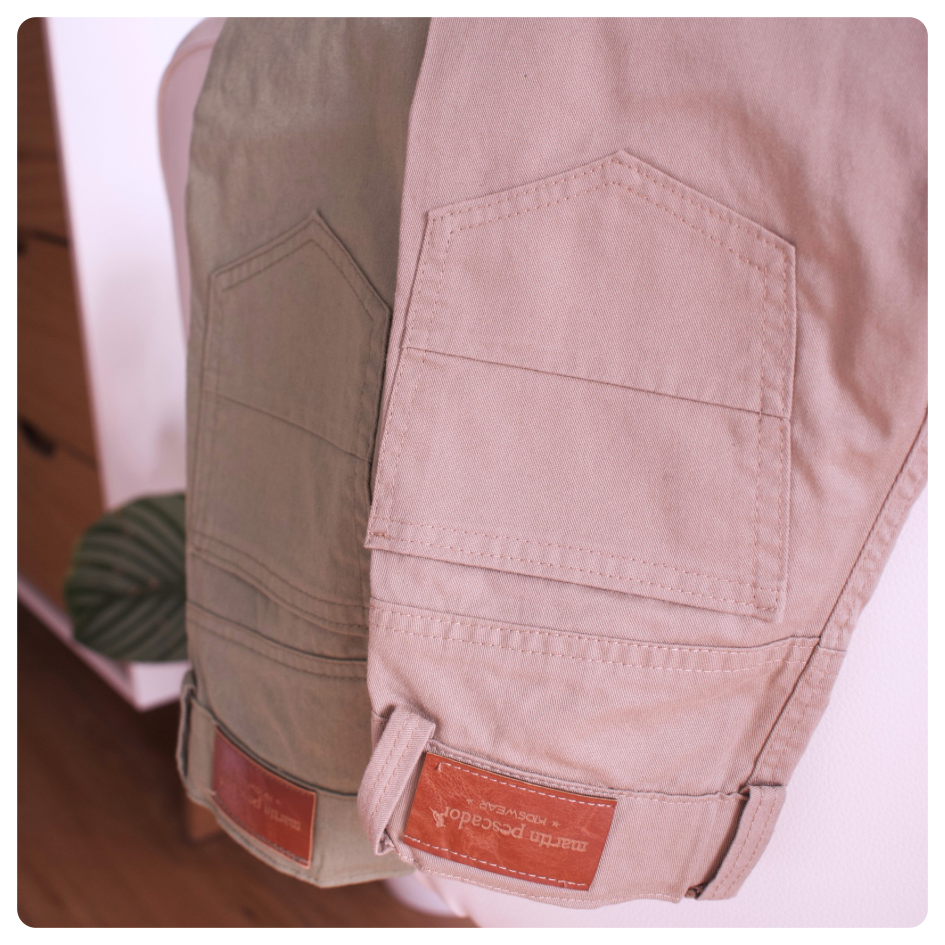 Pantalón gabardina beige