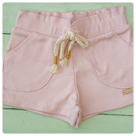 Short algodón rosado