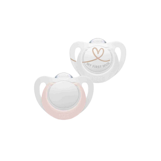 Chupete silicona Star rosado