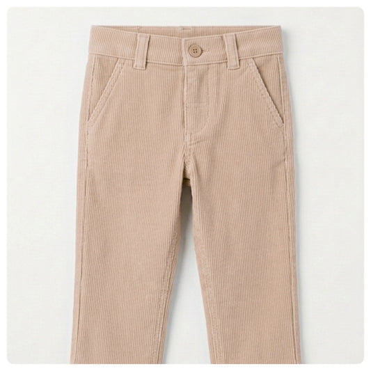 Pantalón bebé pana beige