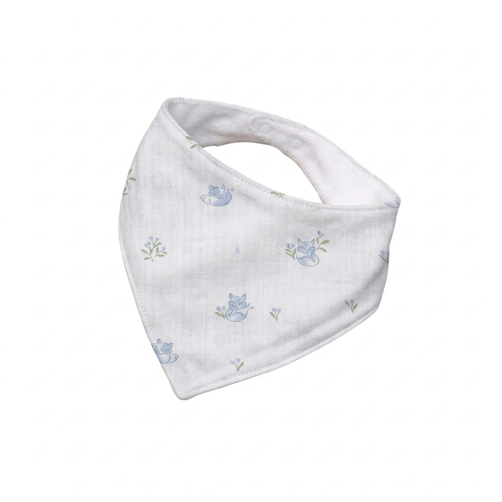 Babero bandana Zorritos celestes