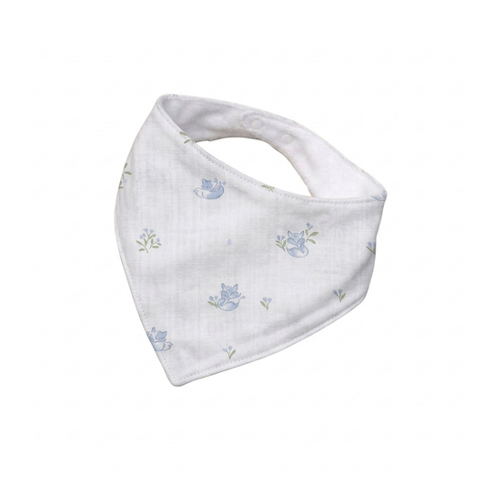 Babero bandana Zorritos celestes