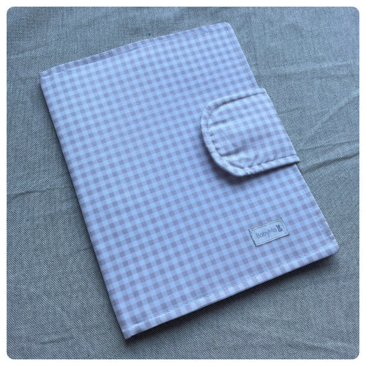 Porta carnet pediátrico Vichy rosa viejo