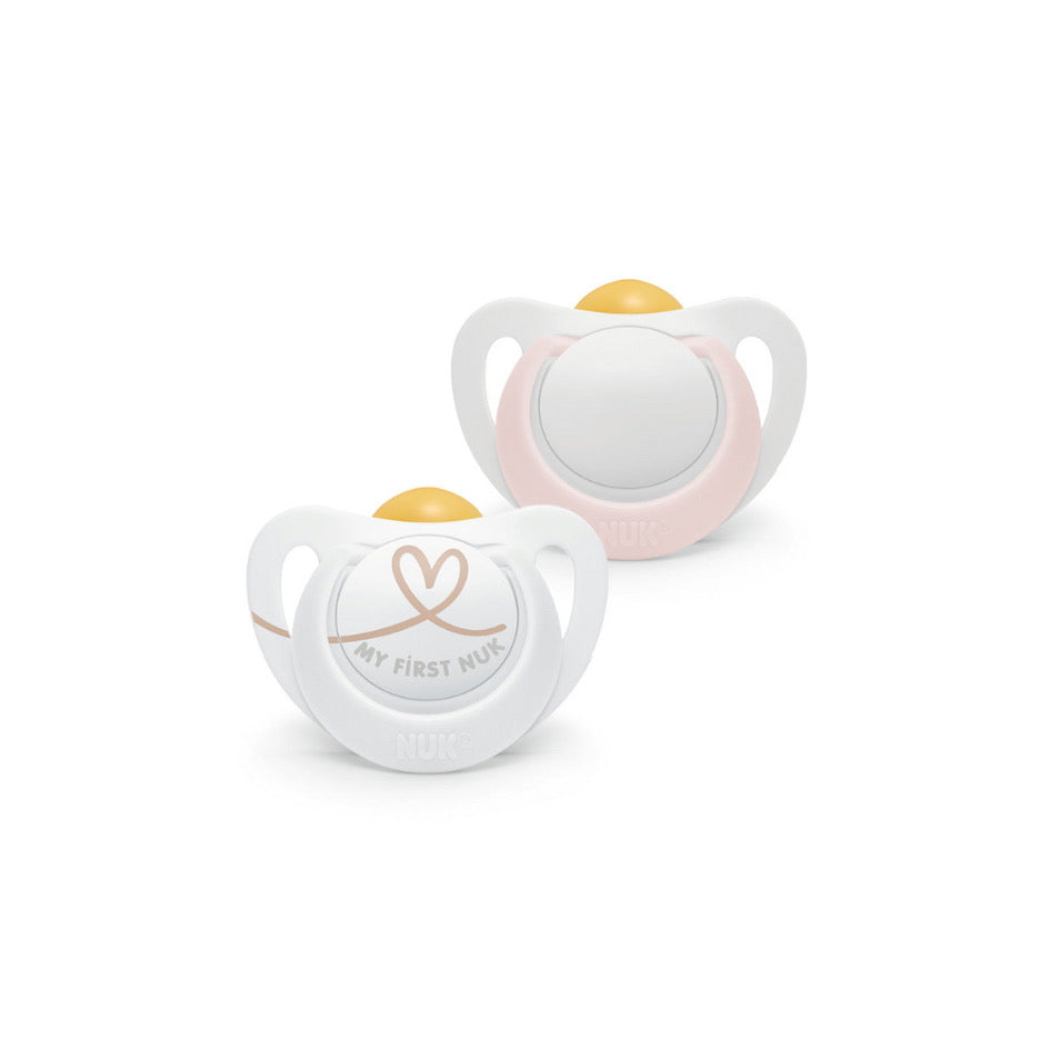 Chupete látex Star rosado