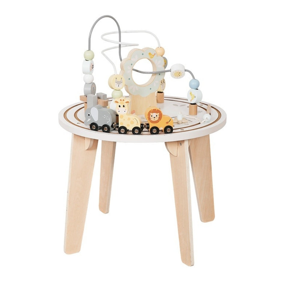 Mesa de actividades de madera