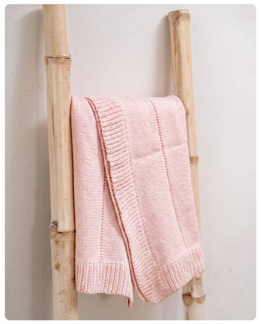 Rebozo hilo o dralon clásico rosado
