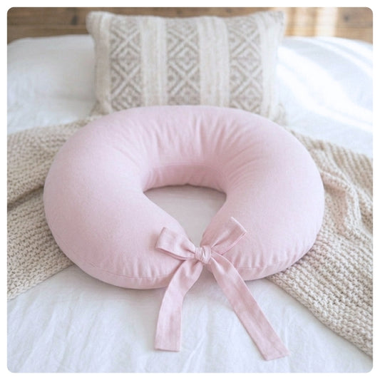 Almohadón de lactancia rosado