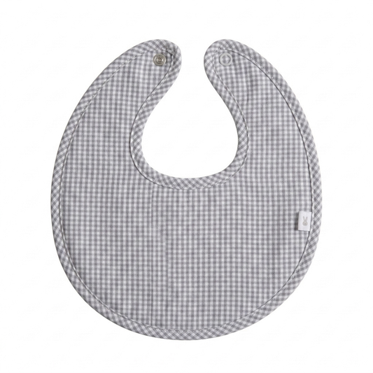 Babero vichy gris