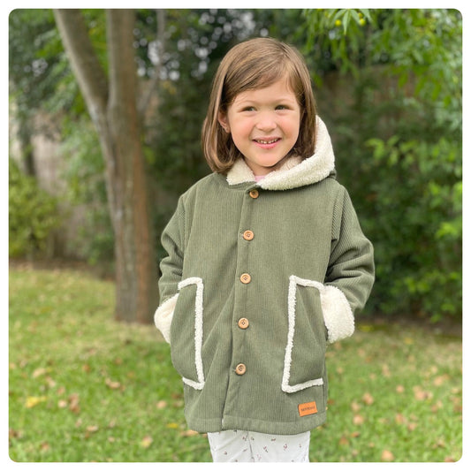 Campera pana con corderito