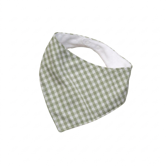 Babero bandana Vichy verde