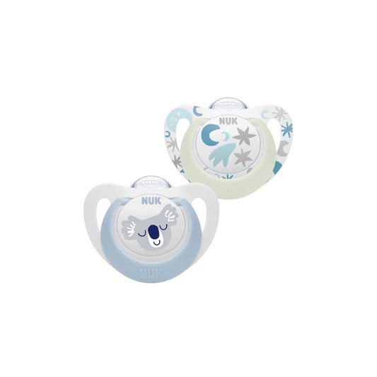 Chupete silicona Star día y noche koala celeste