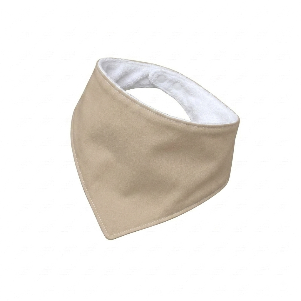 Babero bandana beige