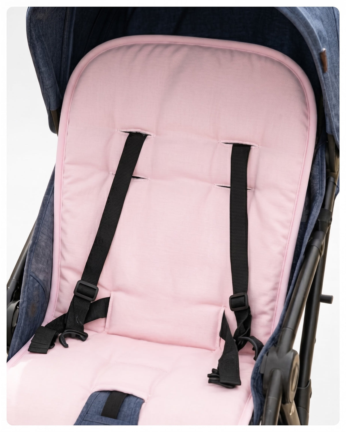 Colchón de coche universal hojitas rosadas