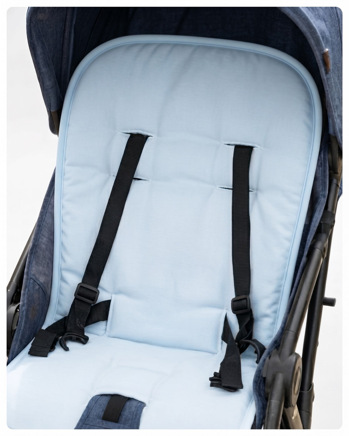Colchón de coche universal hojitas celestes